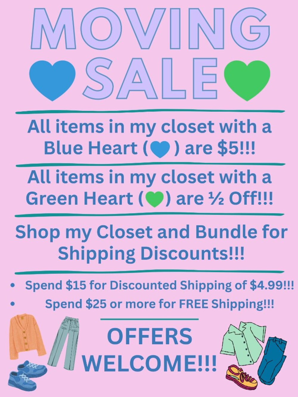 Moving Sale!!!